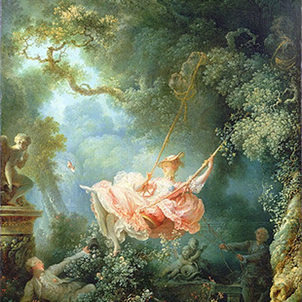 Fragonard | Les hasards heureux de l'escarpolette | reproduction d'art sur toile