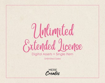 Onbeperkte uitgebreide licentie | Alleen maar creëert | Digitale activa + afzonderlijke items | PNG's | Clipart | Grafisch