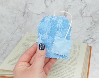 Bladwijzers voor stoffen theezakjes | Uniek cadeau voor boekenliefhebber | Paginabesparing | Boekenachtige geschenken
