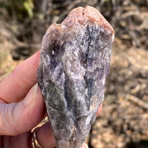 Amethyst Cacoxenite Large Raw Double Tip Meditation Stress Cleansing 31349ET Bild 1