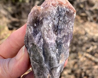 Amethyst Cacoxenite  Large Raw Double Tip Meditation Stress Cleansing 31349ET