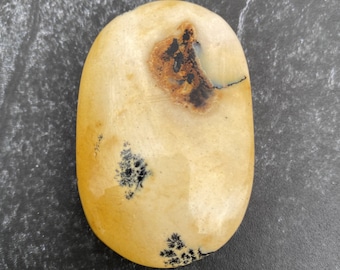 Mookaite Palm Stone  Yellow  Grounding Protection 31383ET