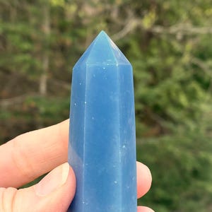 Angelite Small Point Tower Angels Intuition Communication 30216ET