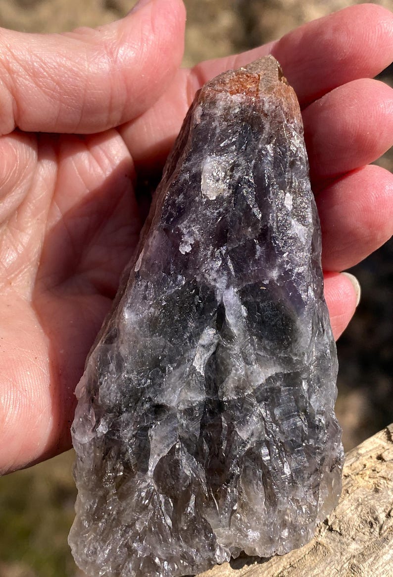 Amethyst Cacoxenite Large Raw Double Tip Meditation Stress Cleansing 31349ET Bild 5