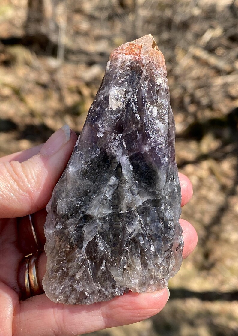 Amethyst Cacoxenite Large Raw Double Tip Meditation Stress Cleansing 31349ET Bild 2