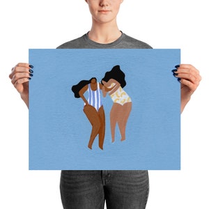 Impression d'art de la peinture originale Gemini par Helo Birdie zodiaque décoration murale cadeau personnalisé pour maman cadeau pour femme cadeau de fête des mères image 5