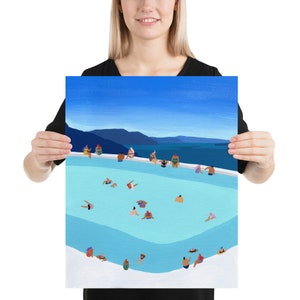 Art print of original painting Santorini Summer image 5
