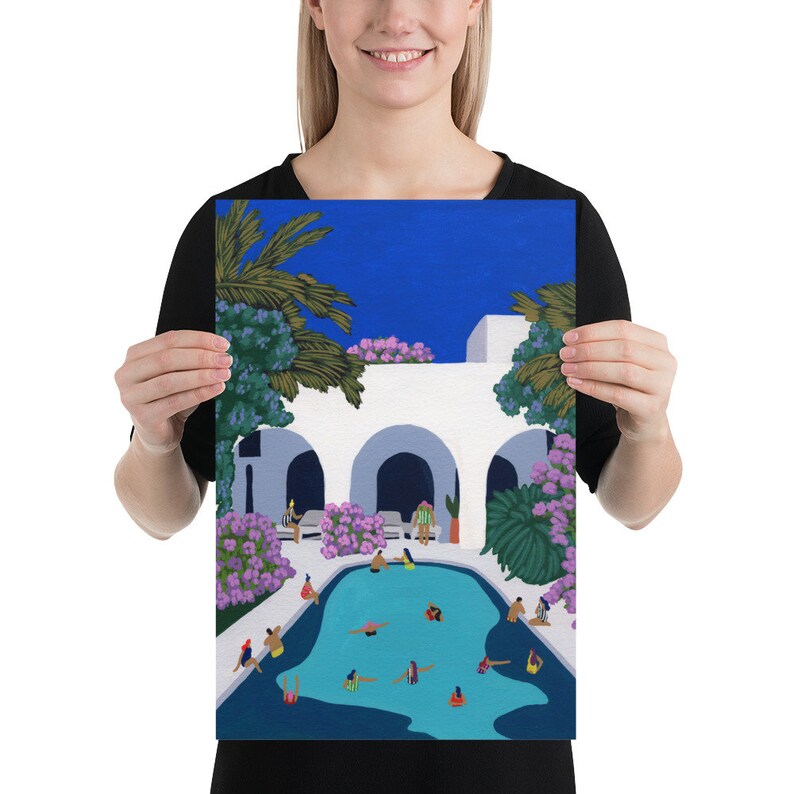 Art print "Patio swim"