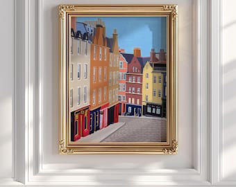 Edinburgh art print, Scotland art print, Edinburgh print, Scotland print, Scotland gifts, UK gifts, UK poster, UK artist print, poster