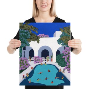 Art print "Patio swim"