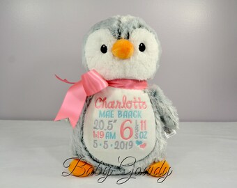 Download Birth Stat Plush Etsy