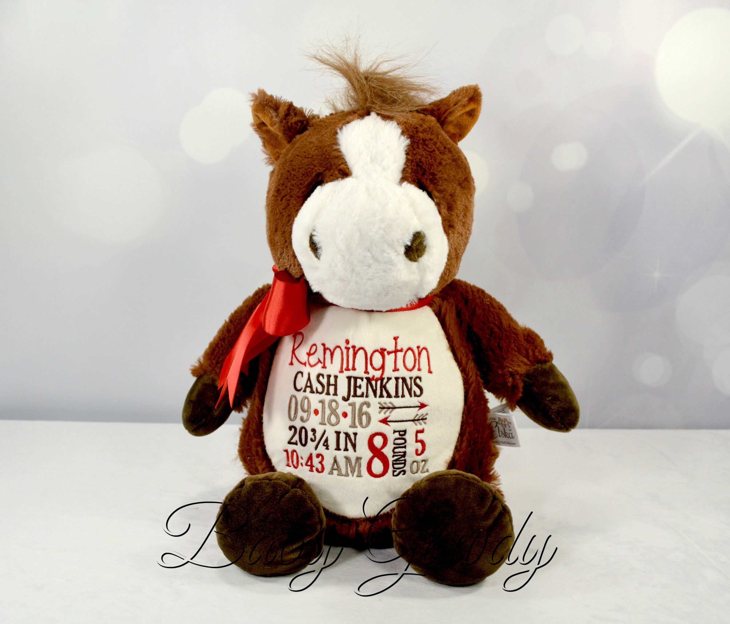 Personalized Stuffed Animal Personalized Horse Embroidered Etsy