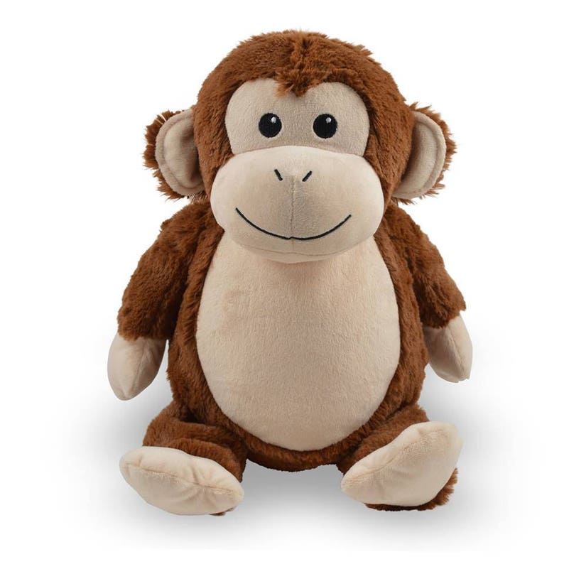 Personalized Stuffed Animal Personalized Monkey Embroidered Etsy