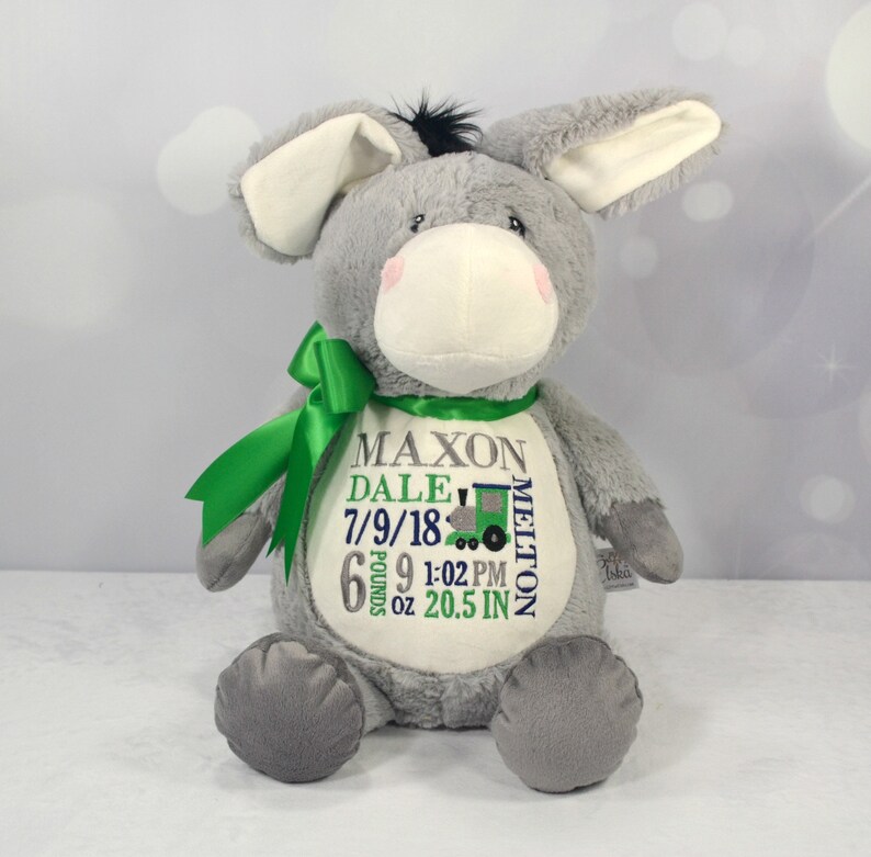 stuffed animal with personalized song