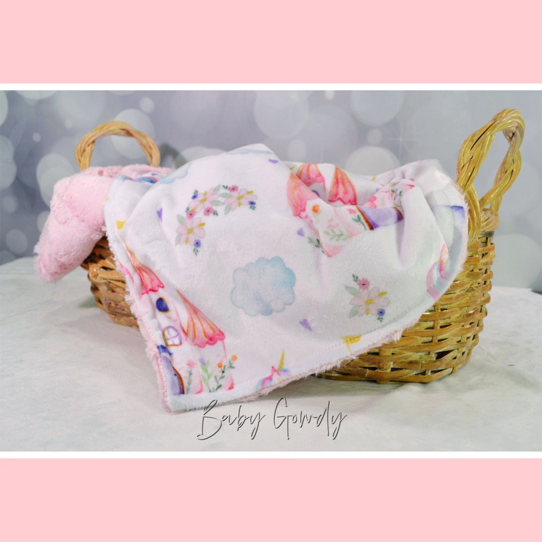 Princess Minky Blanket, Personalized Baby Blanket, Toddler Minky
