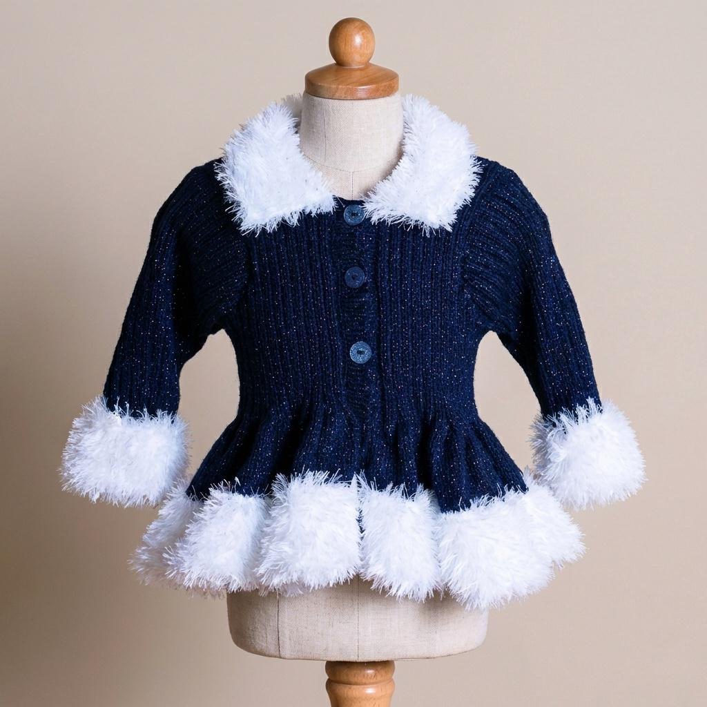 カーディガン Shimmer Knit Peplum Cardigan 6月上旬発送】Shimmer Knit Peplum Cardigan