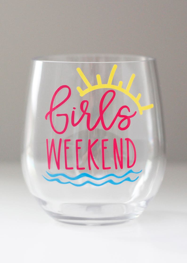 girls weekend wine glasses