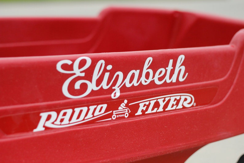Personalized Decal for your Red Radio Flyer Wagon // | Etsy
