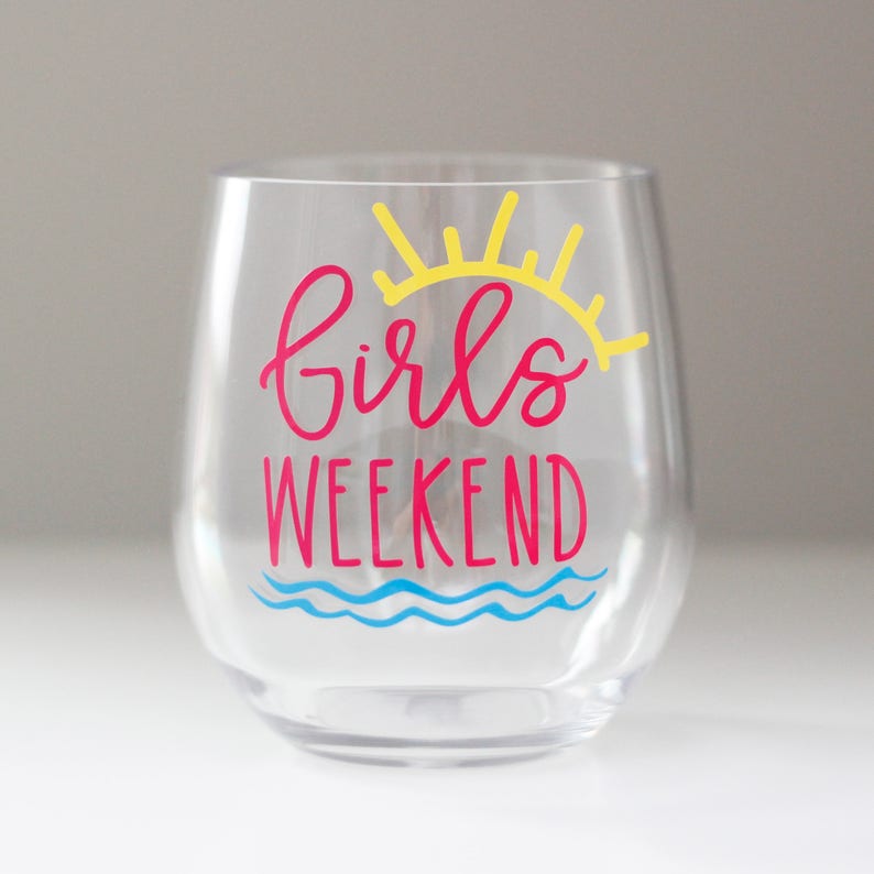 girls trip wine glasses
