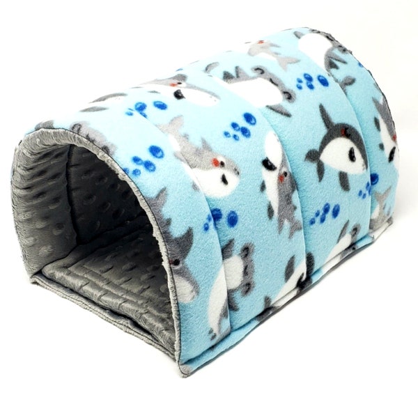 Cozy Tunnel Bedding Item for Guinea Pigs, Ferrets, Rats, Chinchillas, Sugar Gliders, Hedgehogs, Washable Absorbent Fleece Bedding Great Gift