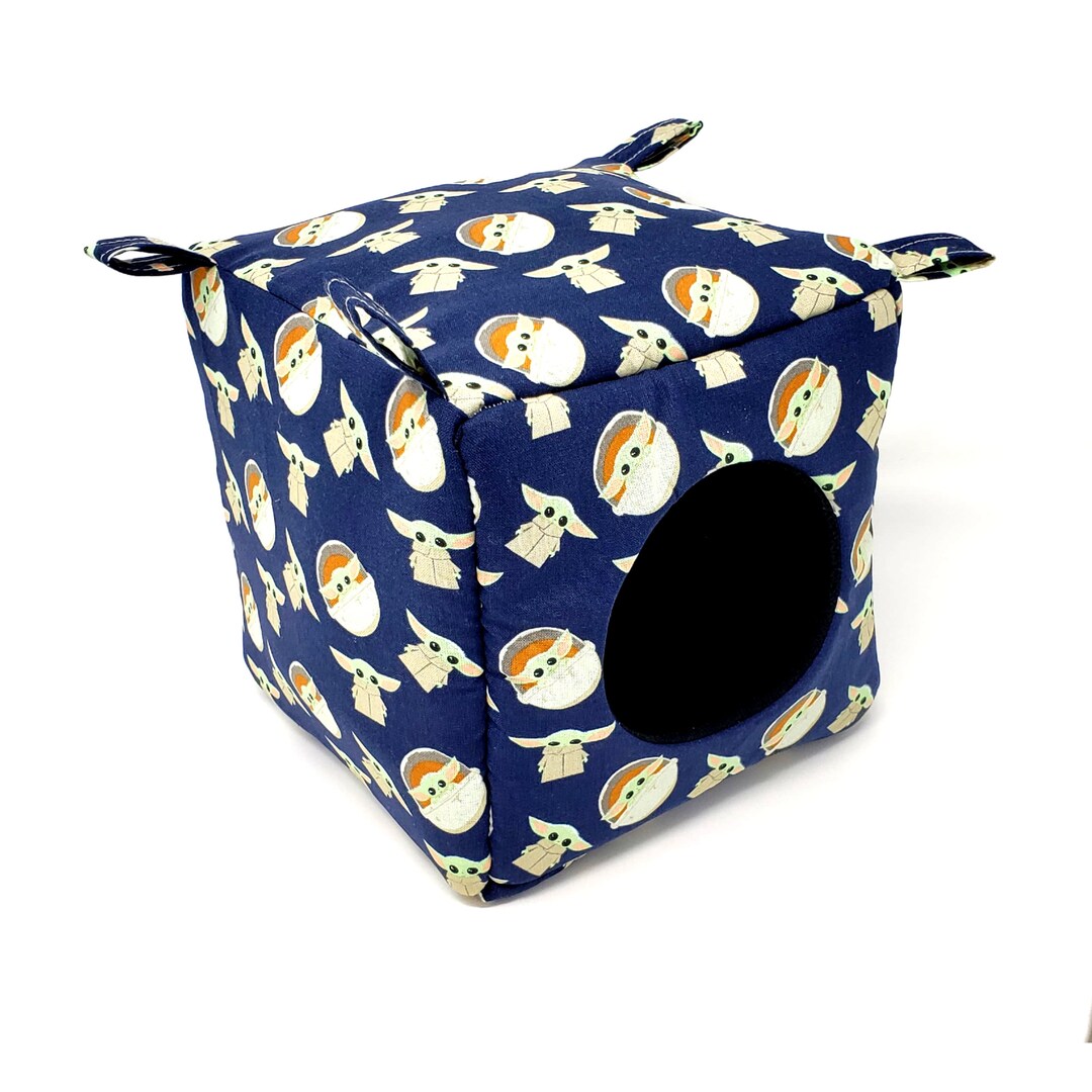 thumbnail image 2 of Little Friends HUGE Rodent-Hive Hammock - 30x30x25cm Soft Cave Bed For Rats, Ferrets, Chinchillas (Rainbow Waves) 2 of 14