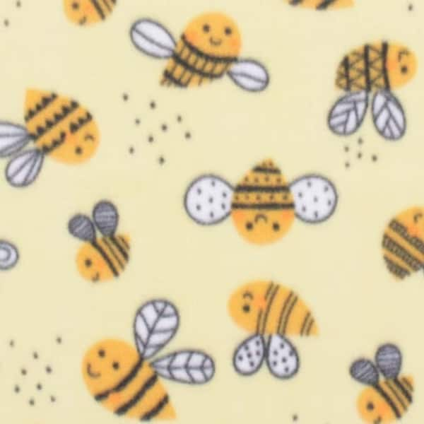 Happy Bees Bedding Items for Guinea Pigs, Ferrets, Rats, Chinchillas, Sugar Gliders, Hedgehogs, Washable Absorbent Fleece Bedding Great Gift