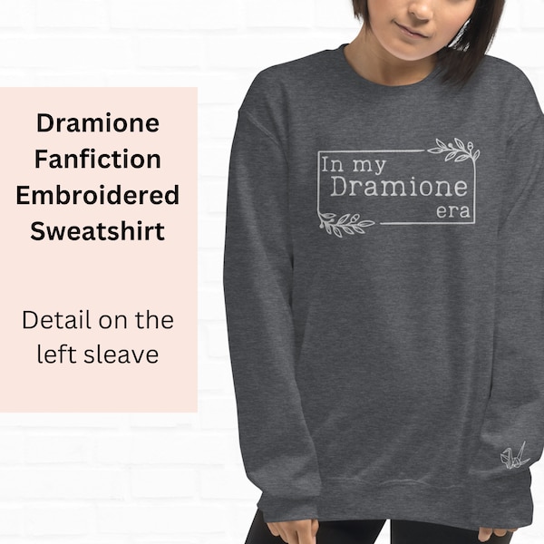 Embroidered Dramione Sweatshirt / Hermione and Draco / Fanfiction Sweater / AO3