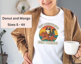 Dungeon Crawler Carl Shirt | Princess Donut & Mongo Tee | Funny LitRPG Shirt | New Achievement Best Friends |