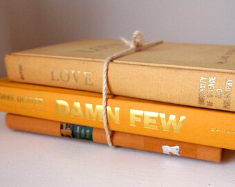 Vintage Book Set - Yellow