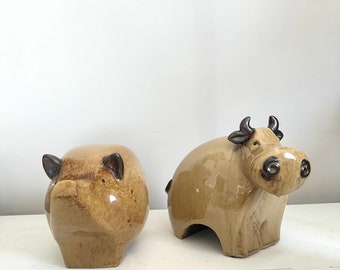 Vintage Ceramic Chubby Animals