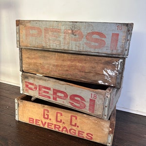 1970s Pepsi Soda Crates