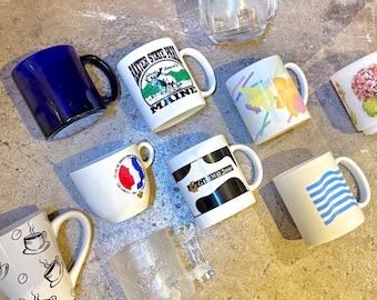 Vintage Coffee Mugs 80s 90s 00s