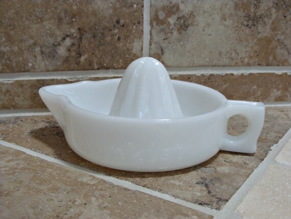 Large milk glass Sunkist Reamer Large milk glass Sunkist Reamer