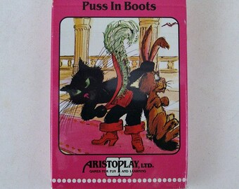 1988 / ARISTOPLAY / Puss In Boots /  Fairytale / Belgium / Card Game / Unopened / Factory Sealed / Vintage