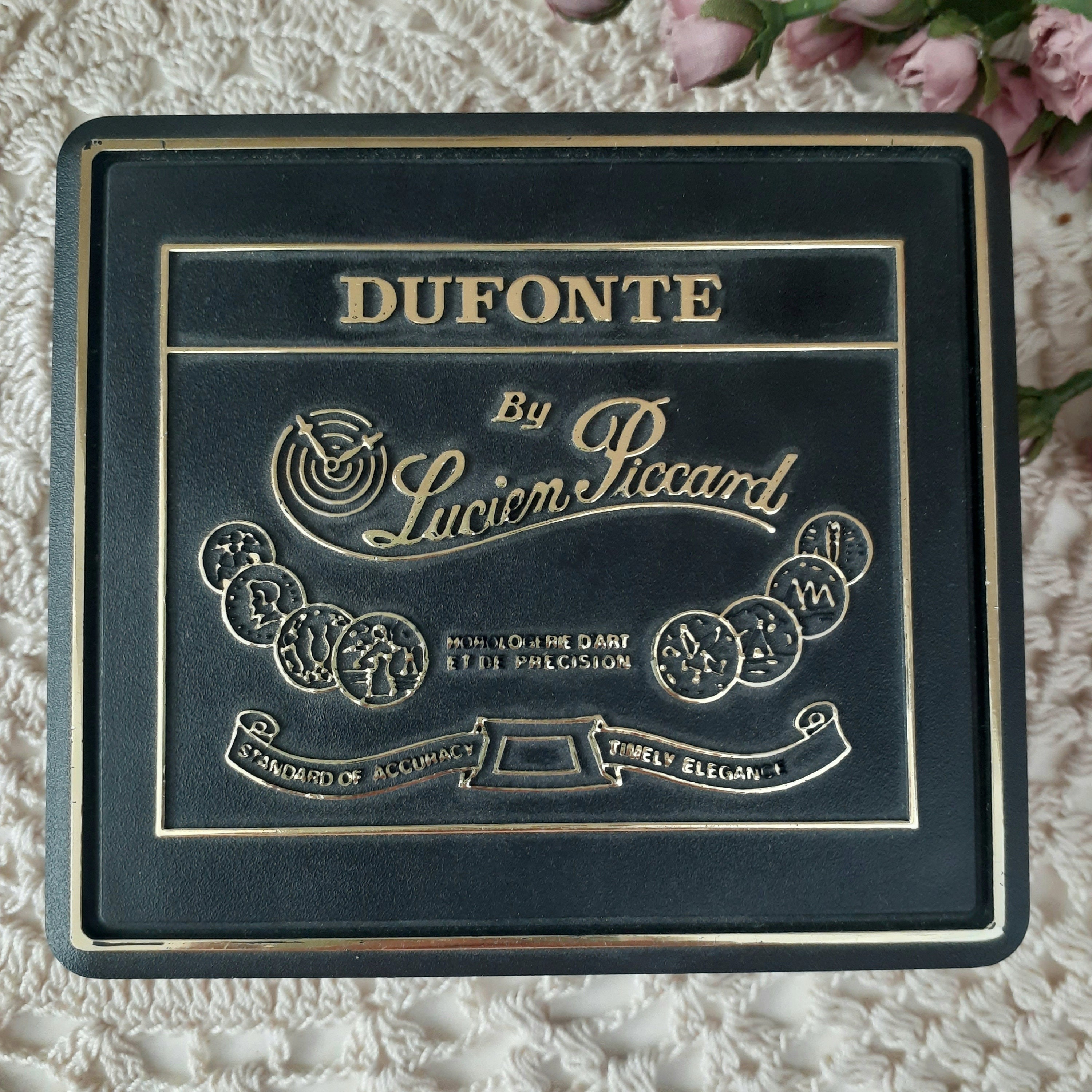 Dufonte Lucien Piccard Two Tone Calendar Watch W/ Original Box And Papers Vintage DUFONTE watch by Lucien Piccard w/box | eBay main image 4