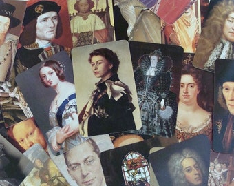 1986 FAX PAX King & Queens Of England Knowledge In A Nutshell Educational Historical Cards