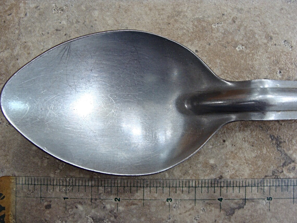 Vintage / LARGE / Stainless Steel Spoon / Hole for Hanging Etsy
