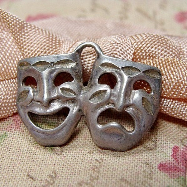 Happy Sad Face 925 Sterling Silver Jewelry Supply