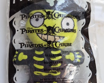 2006 / SKELETON / c Disney Pirates Of The Caribbean / McDonald's Mini Plush #6 / Collectible Vintage Toy / NIP