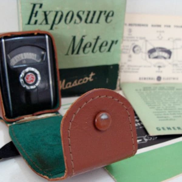 Vintage GE Exposure Meter Mascot PR-30 & Instructions