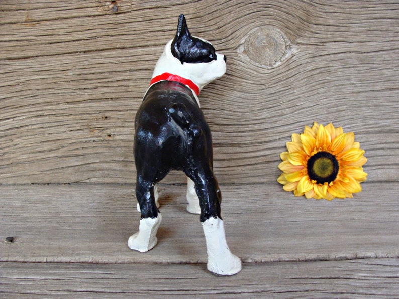 Vintage / Boston Terrier / Door Stop / Heavy Cast Iron Dog / Etsy