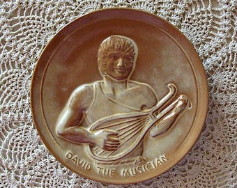 1974 Frankoma Plate David The Musician