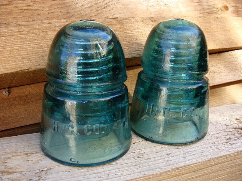 2 Bee Hive Dome Insulators H G Co Hemingray Co image 1