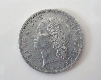 Rare 5 Francs Coin From 1876 – French Historical Silver Coin - Etsy