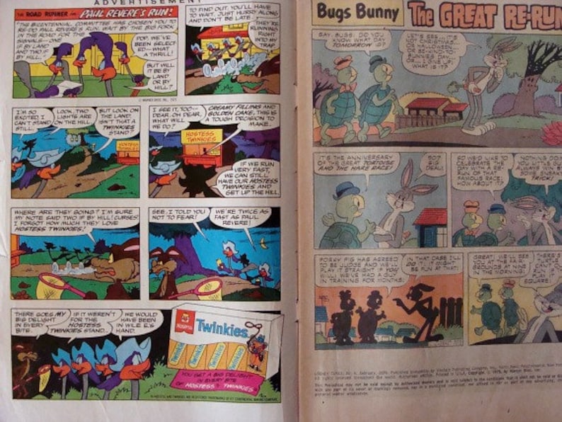 1976 Gold Key Looney Tunes Comic Book & Twinkies Ad image 3