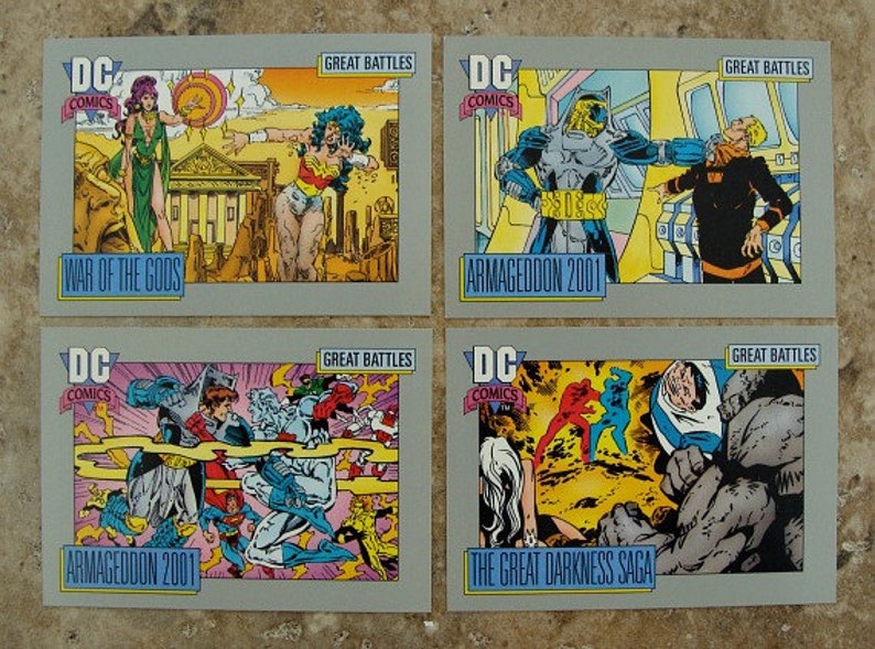 8 DC Comics Trading Cards 1992 Series 1 GREAT BATTLES 157 Etsy