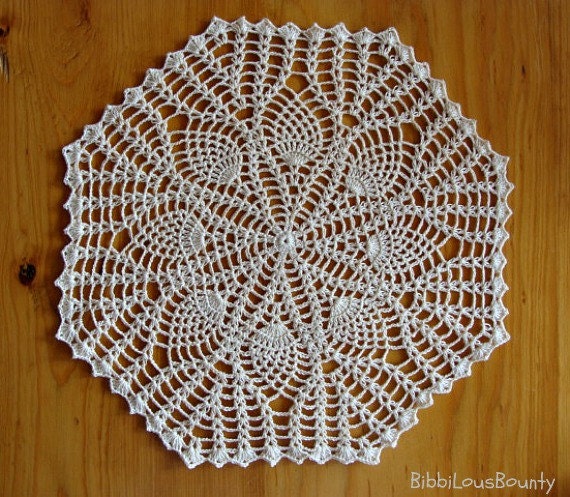 Hand Crochet Pineapple Centerpiece Ecru | Etsy