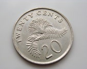 1991 Singapore Coin 20 Cents