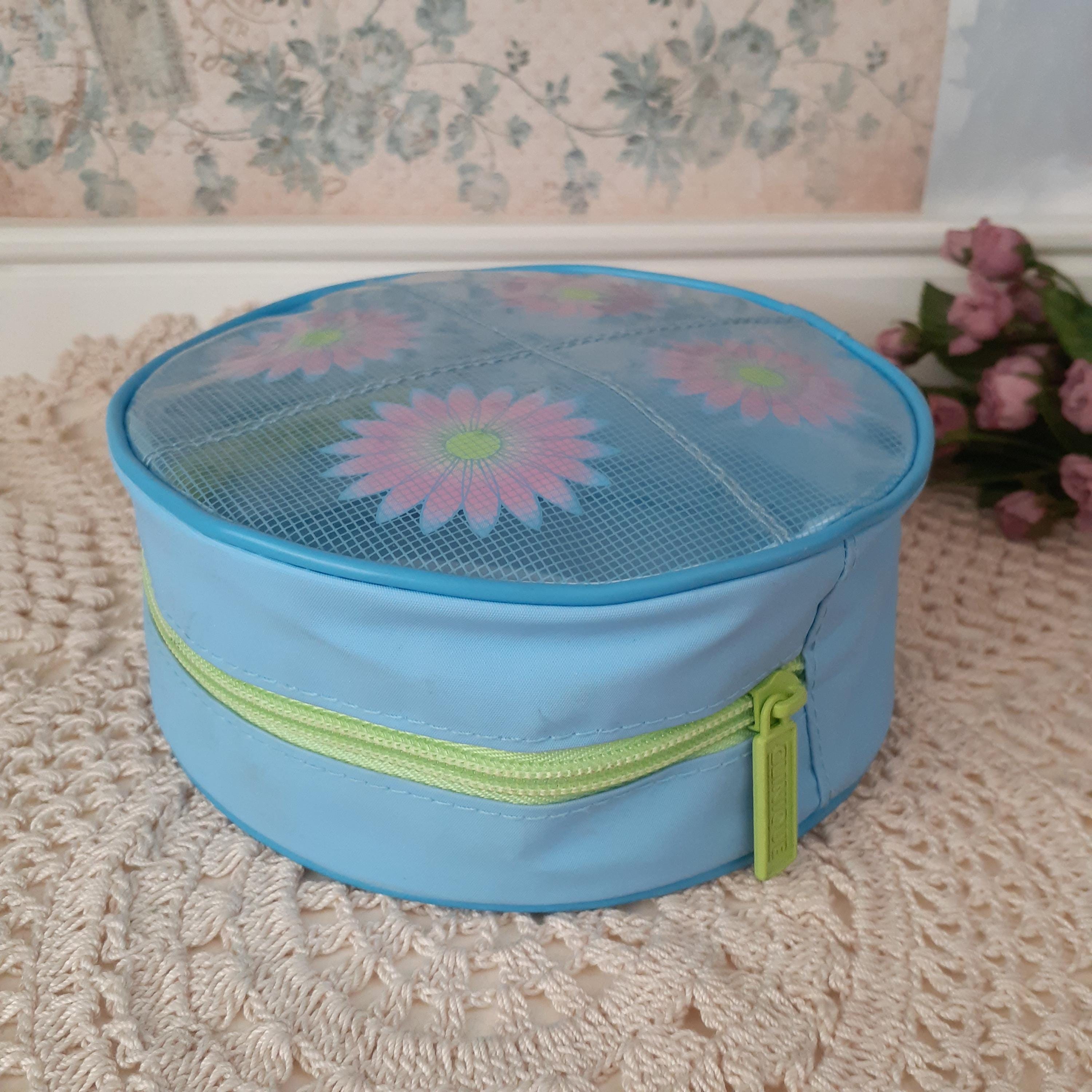 Grande Enveloppe-sac En Vinyle Bleu Vintage Clinique - Cosmétique Et Trousse De Toilette