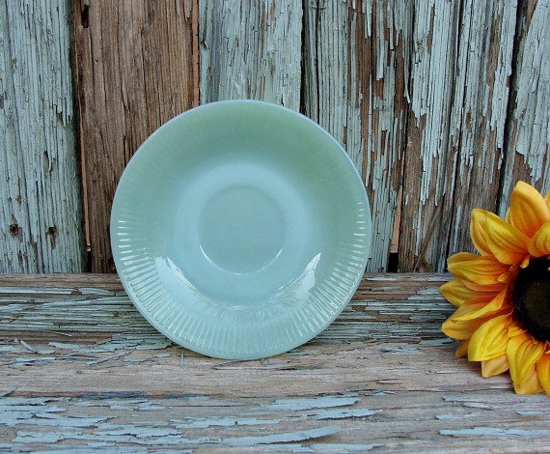 Genuine Fire King Jadeite Saucer Etsy